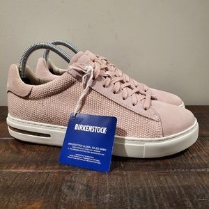 Birkenstock Bend Pink Suede and Canvas Sneakers